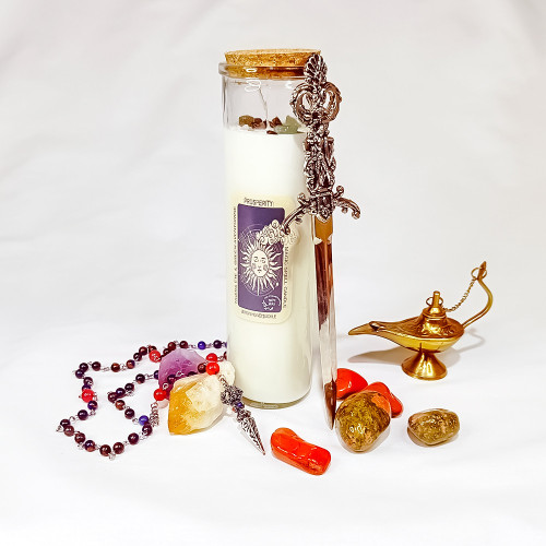 Lumânare de ritual pentru prosperitate