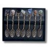 Set de 7 Linguri Magice din Bronz cu Pietre Prețioase